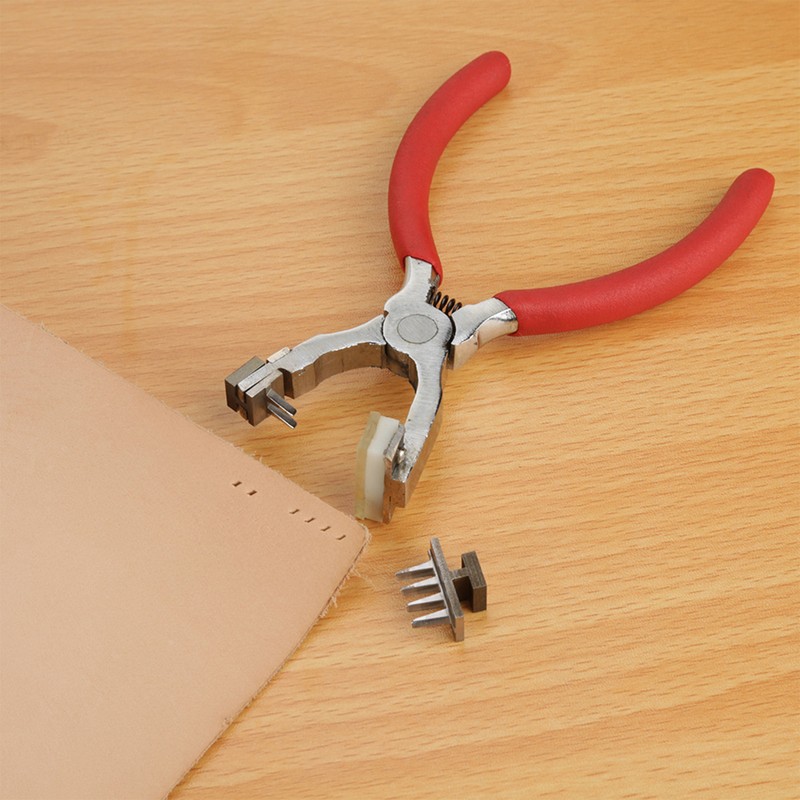 4mm Silent Leather Hole Punch Stitching Hand Pliers Leather Craft