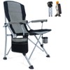 Folding Camping Chair Portable Outdoor Beach Chair, Heavy Duty Foldable