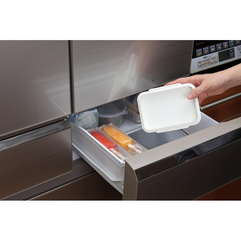 Miyoshi Seisakusho 0101-0184 GEL-COOL Lunch Box, Integrated Ice Pack, Berry