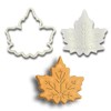 Detailed Maple Leaf Cookie Cutter & Stamp Set - 4x4