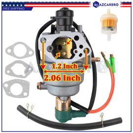Azcarbro Replacement Carburetor For Honda Gas Generator Carburetor 16100-Z7E-D11