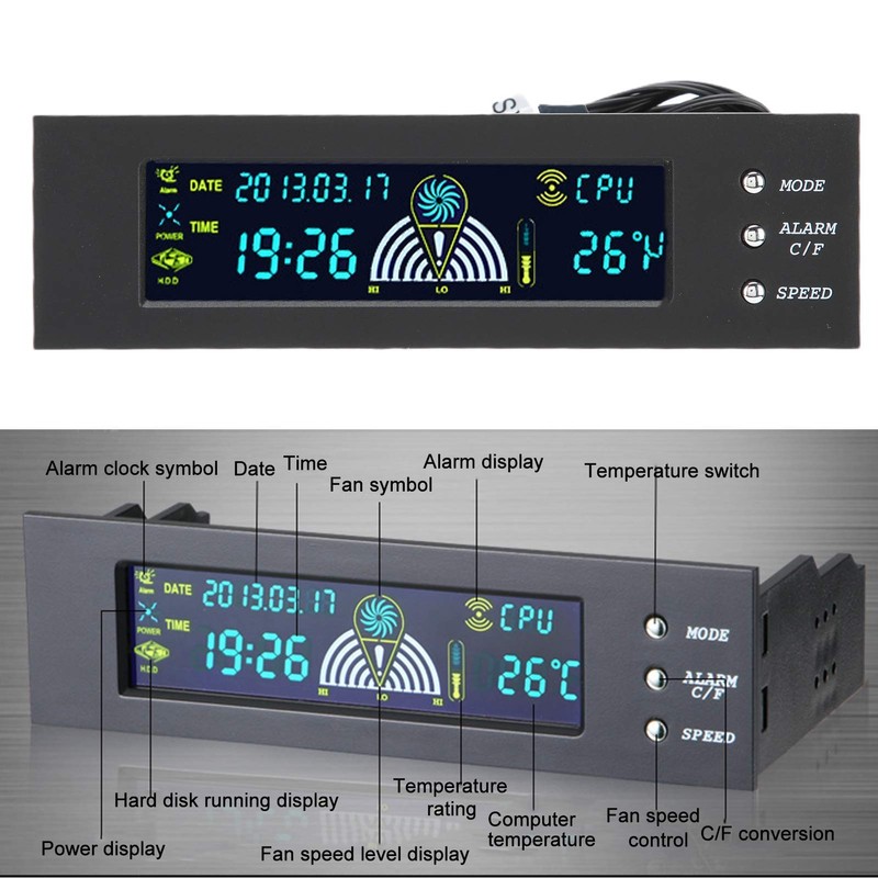 Computer 3 Fan Speed Controller, CPU / HDD / SYS
