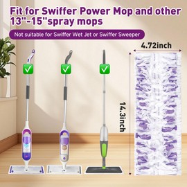 40 Count Disposable Mop Pads for Swiffer PowerMop, Multi-Surface Power Mopping Head Refills Replacement for Floor Cleaning