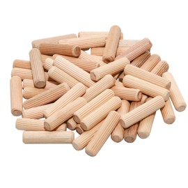 50 Pcs Wooden Dowel Pins,Hardwood Dowel Pegs for Furniture Renovation, Cabinets and Crafts(10x40mm)