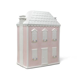 Child to Cherish Ceramic Bank for Girls, Pink Dollhouse