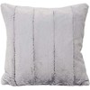 Empress Square Cushion Cover - Grey - Super Soft Faux