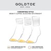 GOLDTOE Women's Classic Turn Cuff Socks, Multipairs, White (6-Pairs), Shoe