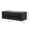Pedal Power Supply 6 Isolated Outputs Metal Black Electric Equipment