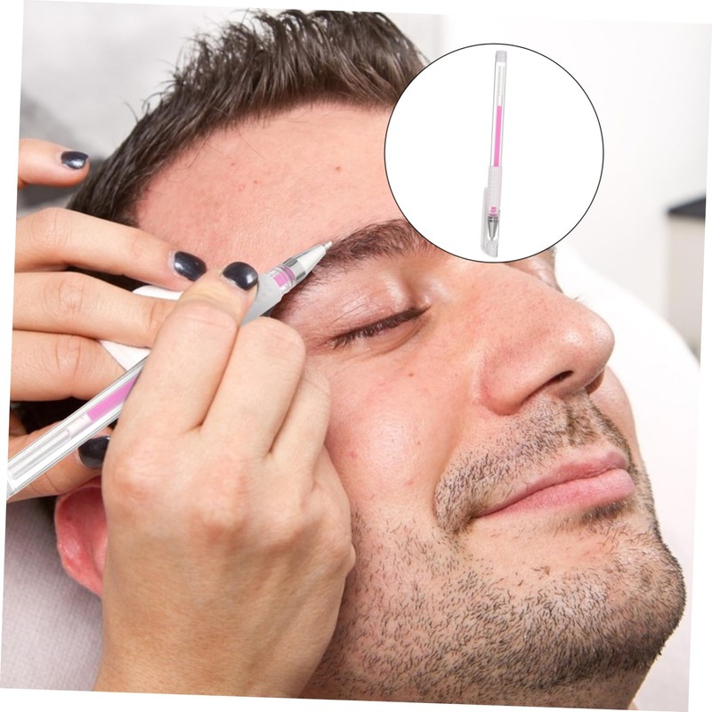 TEHAUX 2 Sets Eyebrow Pen Plastic Pen Tattooing Mapping Tool