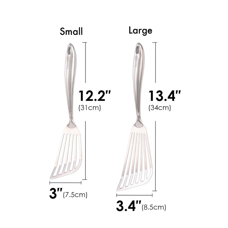 18/10 Stainless Steel Fish Spatula Set – 2 PCS All