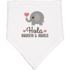 inktastic Hola Abuelita Y Abuelo Announcement Baby Bandana Bib White