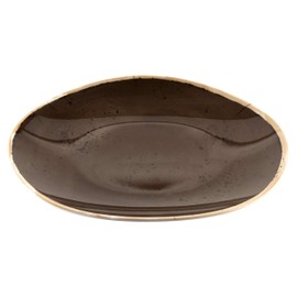 GET OP-1518-PCF Oval Melamine Serving Platter, 15" x 11", Pottery Coffee