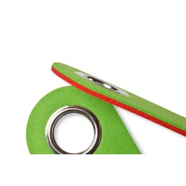 SynMe 2 Freely Occupied Felt Door Hangers with Metal Protective Ring Printed on Both Sides: Front Free Back Occupied - Bathroom Bedroom - Status Indicator - Versatile Use