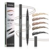 Hellokiss two-pronged eyebrow pencil waterproof and sweat-proof wild eyebrow double-headed