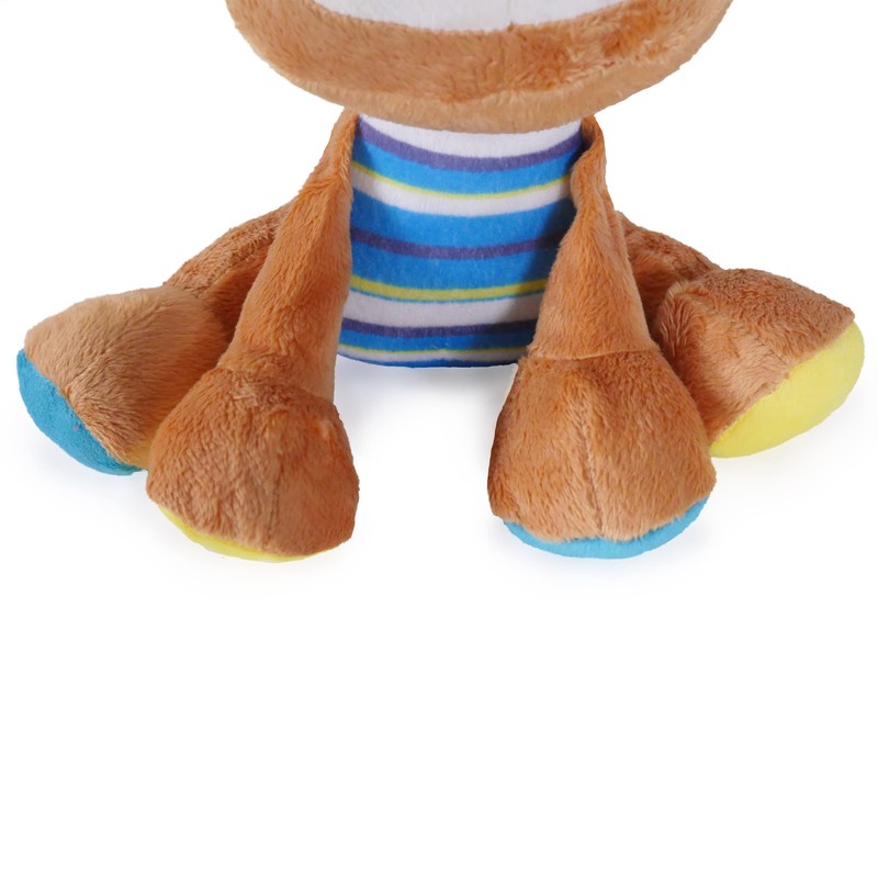 Rosewood Marvin Monkey Dog Toy, brown/tan/blue for All Breed Sizes