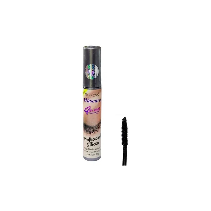 Máscara De Pestañas Prosa Profesional Silicón Waterproof Color Negro