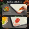 Sumzzz - Tabla de cortar de acero inoxidable para cocina,