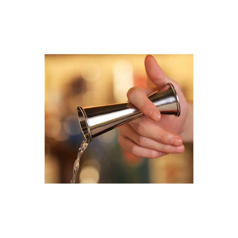 Nova [NOVA] Cocktail Jigger Spirit Dual Measure Cup, Polished Effect,