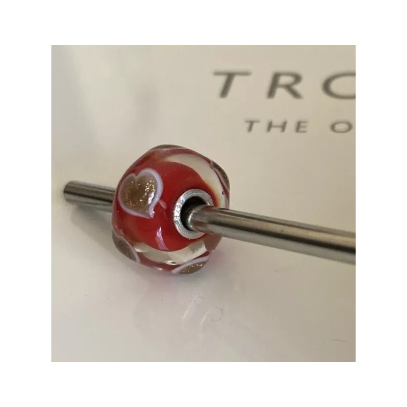 Trollbeads Very Rare Red Heart Bead