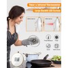 Digital Kitchen Timer and Infrared Thermometer Combo, Large LED Display
