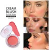 Allbestaye Blush Cream Natural Glow Shimmer Blusher Makeup Smooth Lightweight