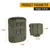 IDOGEAR Tactical Molle Dump Pouch Foldable Mag-Net Drawstring Recycle Pouch