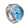 JewelryWe Men Women Finger Watch Creative Elastic Round Quartz Finger