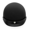 VCAN Cruiser Solid Flat Black Half Face Motorcycle Helmet with