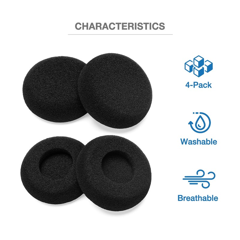 Voarmaks 4-Pack Foam Ear Cushions Replacement Ear Pads for JLAB