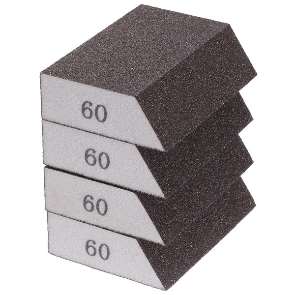 QUARKZMAN Pack of 4 Sanding Sponge Blocks 120 180 Grit