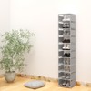 isightguard Vertical Shoe Rack, 10 Tier Grey Narrow Shoe Organizer