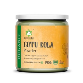 ayurvedix Organic Gotu Kola Powder - Herbal Supplements Boosts Immunity & Sup0ports Digestion | Non-GMO & Gluten-Free - Centella Asiatica - Mandupakarni Powder and Brahmi Powder - 7.05 Oz / 200g