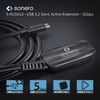 sonero® USB 3.2 Kabel, aktives Verlängerungskabel mit Signalverstärker, Datenkabel, USB-C