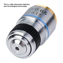 40X 185 Biological Microscope Achromatic Objectives Lens Microscope Accessories for Optical Instruments Conversion Objective Lens 160/0.17