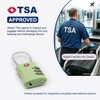 UP Security Luggage Locks TSA Approved, Airplane Travel Essentials, TSA
