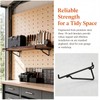 20 Pcs 10 inch Pegboard Shelf Brackets, Black