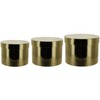 Round Sheen Lined Flower Hat Boxes Set of 3 Christmas