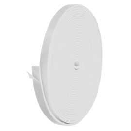 PATIKIL Weather Stripping Door Seal Strip, 1 Roll 1/2 Inch x 1/8 Inch x 26 Ft Self Adhesive Soundproof High Density Foam Tape Insulation for Door Window Air Conditioning, White