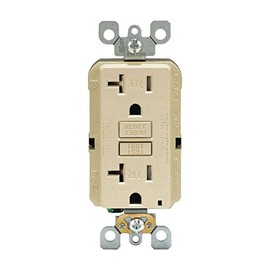 Leviton R01-GFTR2-0KI Recept,Gfci,Tr,20a,Iv,Selftest, Pack of 1, No Color