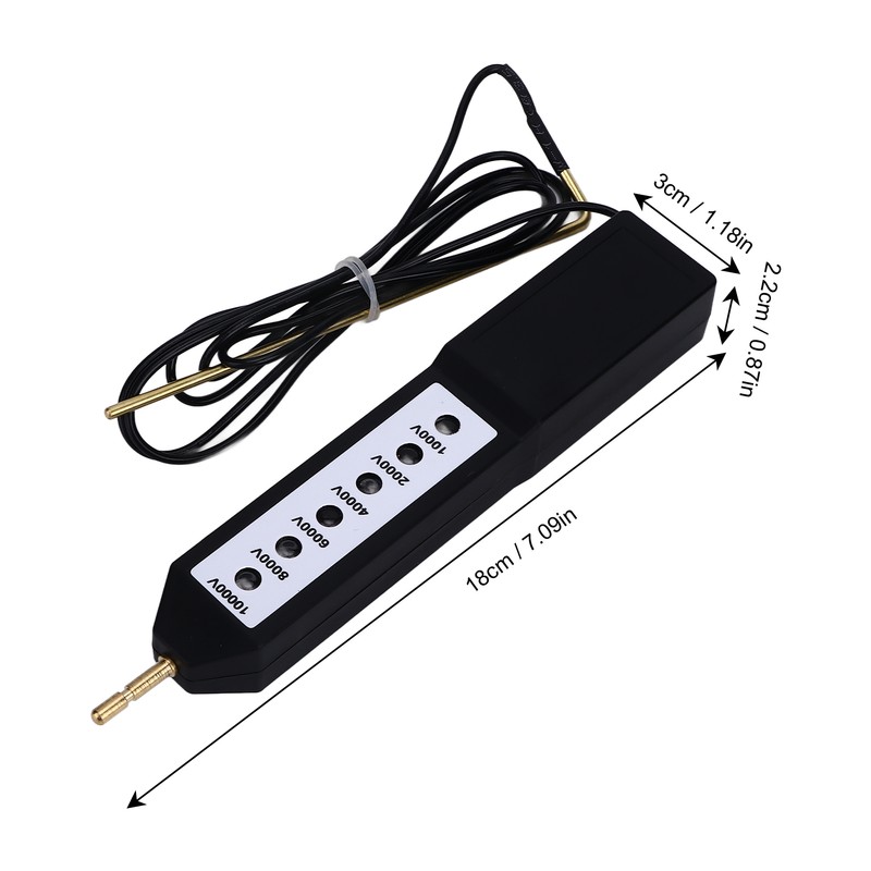 Electric Fence Tester Waterproof Voltage Meter 10KV Portable Tool with