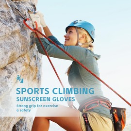 MOUNT TEC Women’s UV Protection Sunblock Fingerless Gloves for Driving Riding Fishing Golfing Outdoor Activities (Beige,XL)