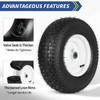 GICOOL GICOOL 16x6.50-8 Riding Lawn Mower Rubber Tire and Wheel,