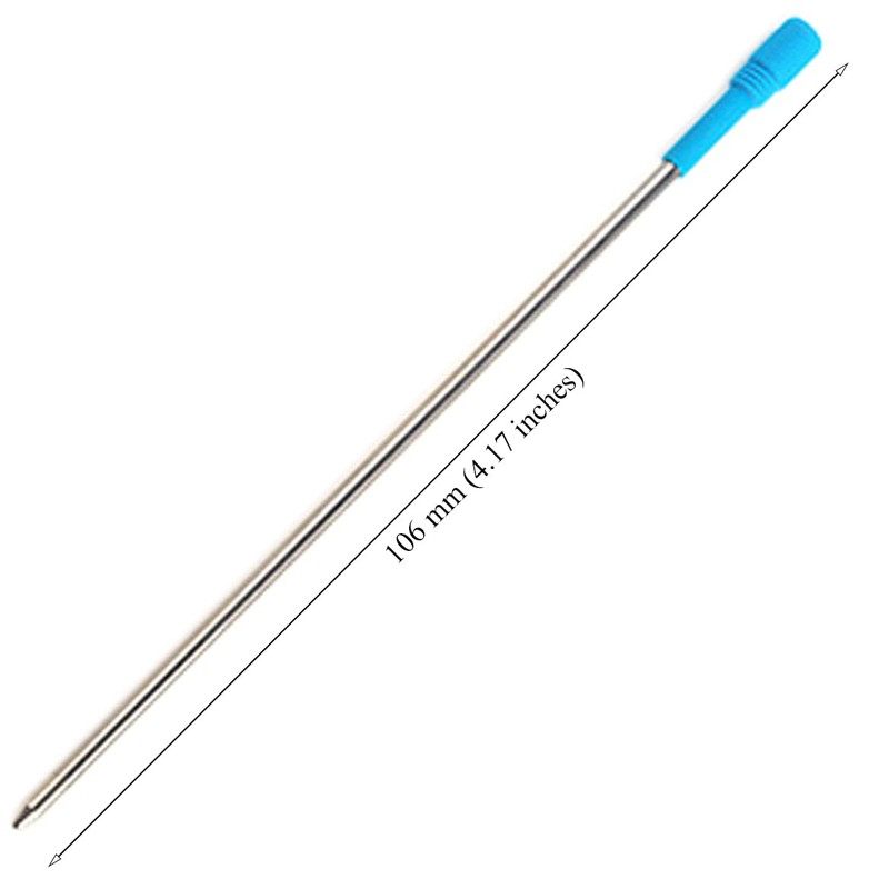 Gullor Pack of 10 Ballpoint Pen Refills 106mm Length Blue