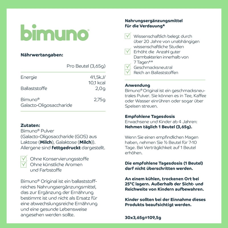 Bimuno® Original intestinal treatment powder