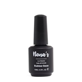 Nena's Elastic Rubber Base Coat 15 mL / 0.5 fl oz UV/LED Curable. Correcting Coating with Enhanced Adhesion Soak Off
