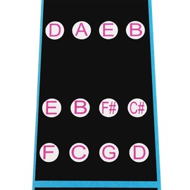 Finger Guide for Violin, Removable 4/4 Fingerboard Sticker Guide with Instructions Sticker, Violin Notes Sticker Full Size Guide for Children/Beginners