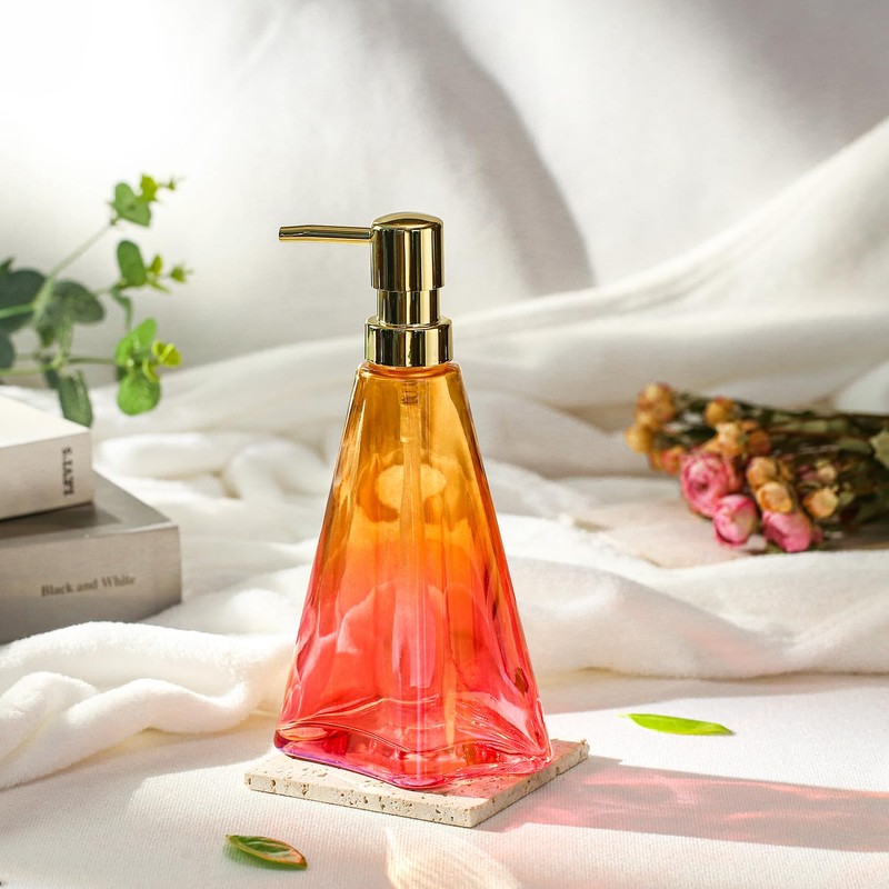 YunNasi Soap Dispenser with Pump, Refillable Liquid Hand Soap Dish