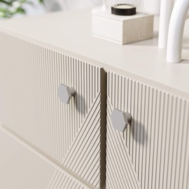 The Hairpin Leg Co. [HLC] Furniture Knobs - Modern Furniture Hardware - Cupboard Cabinet Handles Drawer Pulls [30mm/Industrial Nickel]