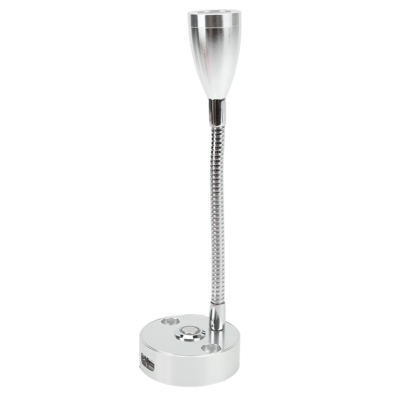 RV Reading Light Flexible Neck 3 Color Light 12‑24V 3W