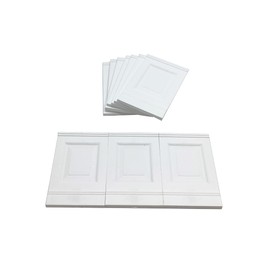 Proops Dolls House Wall Panels, White, Fielded Panels, Pack of 10, 1/12th Scale. (A1001) Free UK Postage